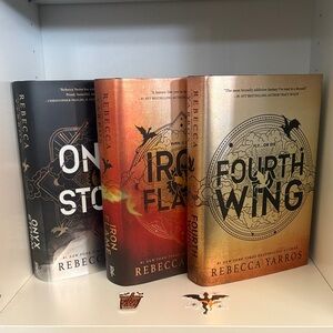 Fourth Wing by Rebecca Yarros complete set (3)